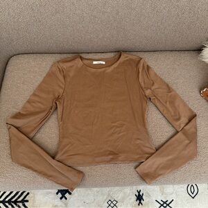 Boutique Brown Long Sleeve Women's Top
